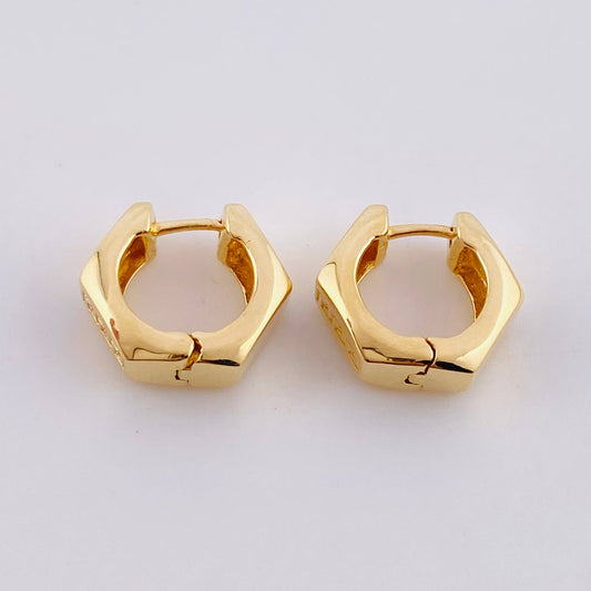 Candongas Tuerca 4g / 1.2cm Oro Amarillo 18K