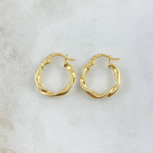 Candongas Asby 1.55gr / 2.4cm / Oro 18K *