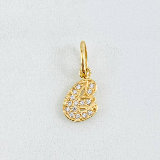 Dije Letra E 0.8gr / 1.6cm / Oro Amarillo 18K *