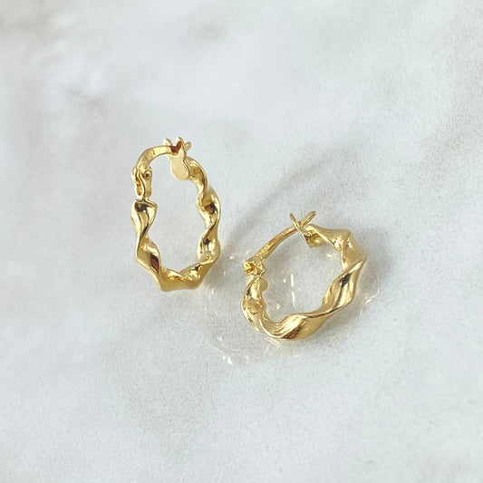 Candongas Amber 1.2gr / 1.5cm / Oro Amarillo 18K