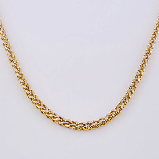 Cadena Franco 19.1 g / 65 cm / 3.5 mm Dos Oros Amarillo Blanco 18K