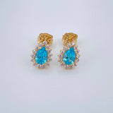 Topos Halo Gota 1.75gr / Oro Amarillo 18K & Topos Halo Gota 1.75gr / Oro Amarillo 18K &