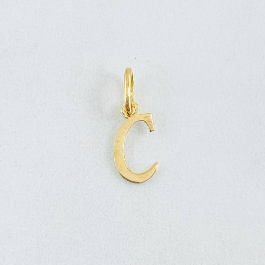 Dije Letra C 0.35gr / 1.8cm / Oro Amarillo 18K