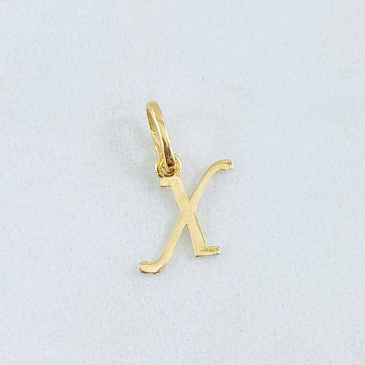 Dije Letra X 0.35gr / 1.6cm / Oro Amarillo 18K