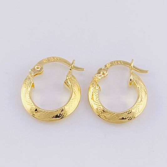 Candongas Ciri 1.3g / 1.5cm Oro Amarillo 18K