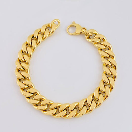 Pulso Cubano 13.1 g / 20.5 cm / 10.8 mm Oro Amarillo 18K