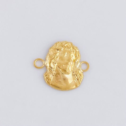 Herraje Rostro Cristo 0.75g / 1.5cm Oro Amarillo 18K