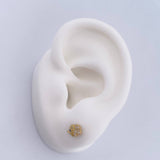 Topos Elefante 1.2gr / Circones Azules Blancos Oro Amarillo 18K & Topos Elefante 1.2gr / Circones Azules Blancos Oro Amarillo 18K &