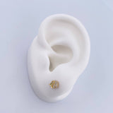Topos Elefante 1.2gr / Circones Verdes Blancos Oro Amarillo 18K & Topos Elefante 1.2gr / Circones Verdes Blancos Oro Amarillo 18K &
