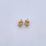 Topos Pajaro 1.1gr / Circones Blancos Oro Amarillo 18K & Topos Pajaro 1.1gr / Circones Blancos Oro Amarillo 18K &