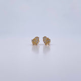 Topos Pajaro 1.1gr / Circones Blancos Oro Amarillo 18K & Topos Pajaro 1.1gr / Circones Blancos Oro Amarillo 18K &