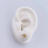 Topos Pajaro 1.1gr / Circones Blancos Oro Amarillo 18K & Topos Pajaro 1.1gr / Circones Blancos Oro Amarillo 18K &