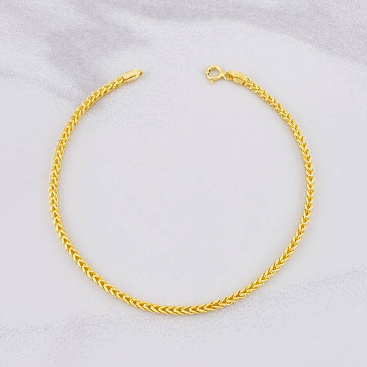 Pulso Franco 2.55g / 19.7cm / 2.1mm Oro Amarillo 18K