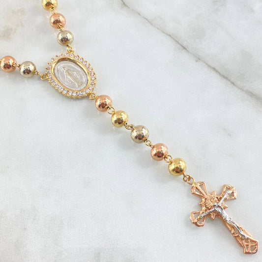 Rosario Virgen Milagrosa 48.6gr / 65cm / Oro 18K ©