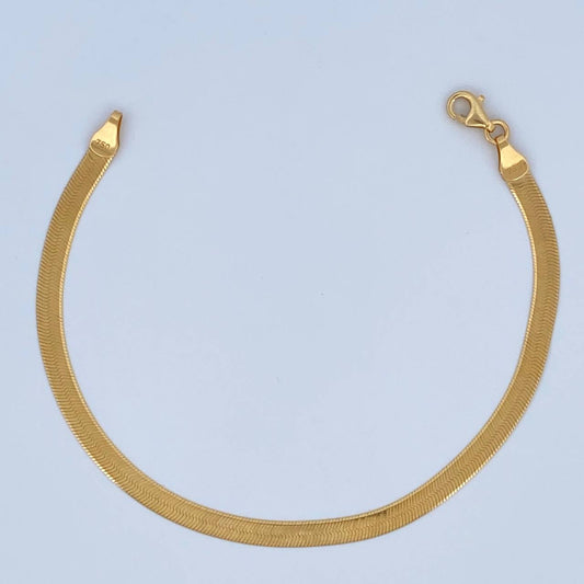 Pulso Espejo 4.4gr / 19cm / +3 Oro 18K &