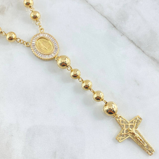 Rosario Virgen Milagrosa 50.75gr / 70cm / Oro 18K ©