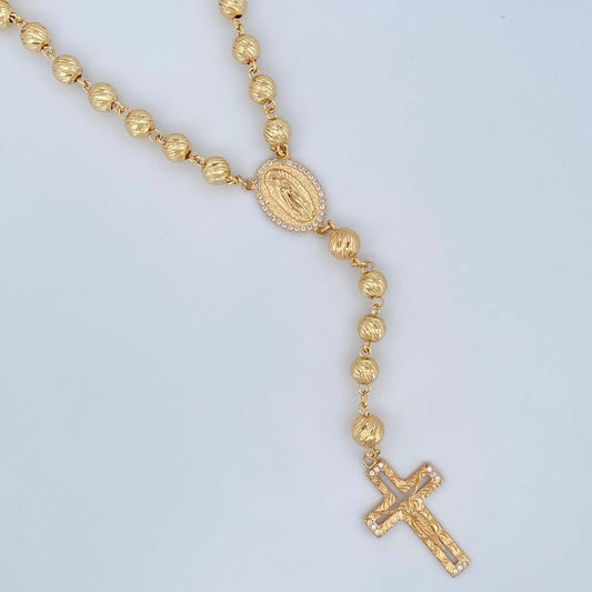 Rosario Virgen Guadalupe 31.3gr / 33.5cm / Oro 18K $