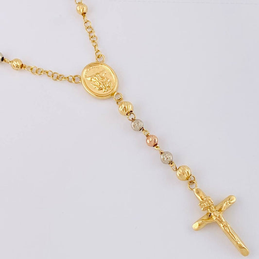 Rosario San Miguel 10.55 g / 57.2 cm / 4 mm Tres Oros 18K