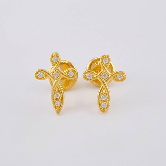 Topos Cruz Celta 0.95 g / 10 mm Oro Amarillo 18K