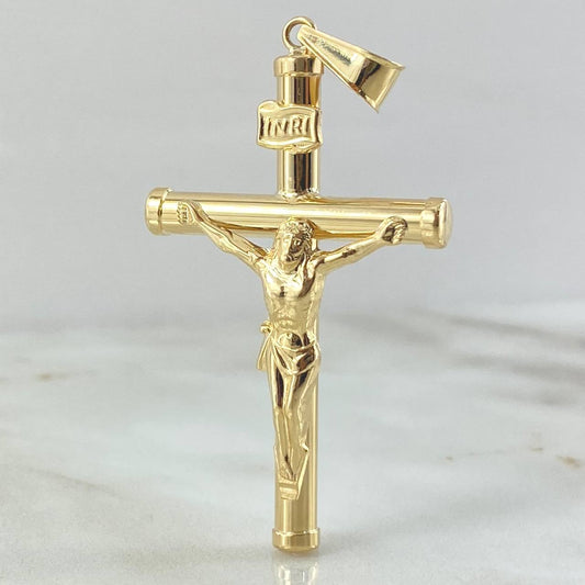 Dije Cruz Cristo 2.95gr / 5.7cm / Oro Amarillo 18K *