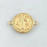 Herraje Medalla De San Benito 1.35gr / 2.3cm / Oro 18K © Herraje Medalla De San Benito 1.35gr / 2.3cm / Oro 18K ©