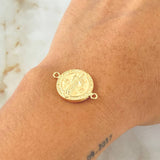 Herraje Medalla De San Benito 1.35gr / 2.3cm / Oro 18K © Herraje Medalla De San Benito 1.35gr / 2.3cm / Oro 18K ©