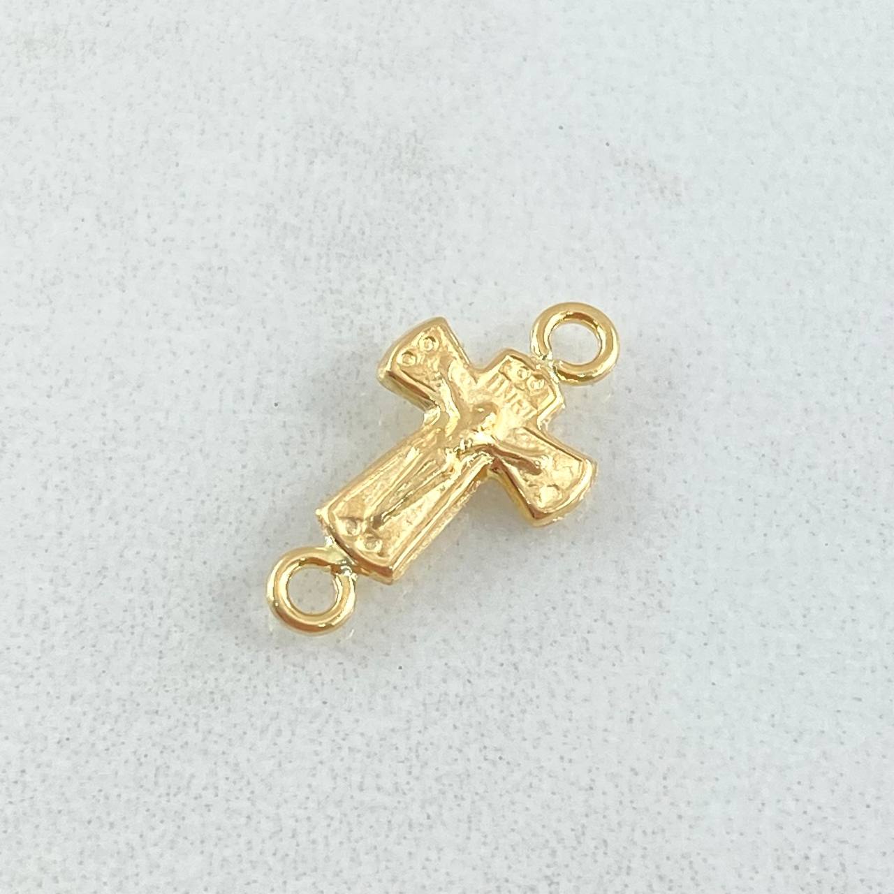 Herraje Cruz Cristo 0.4gr / 1.6cm / Oro Amarillo 18K * Herraje Cruz Cristo 0.4gr / 1.6cm / Oro Amarillo 18K *