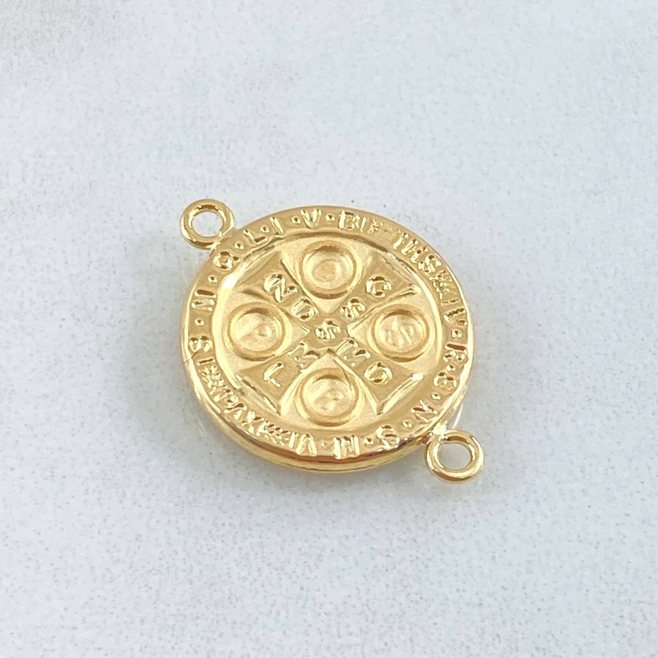 Herraje Medalla De San Benito 1.35gr / 2.3cm / Oro 18K © Herraje Medalla De San Benito 1.35gr / 2.3cm / Oro 18K ©