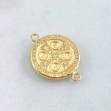 Herraje Medalla De San Benito 1.35gr / 2.3cm / Oro 18K © Herraje Medalla De San Benito 1.35gr / 2.3cm / Oro 18K ©