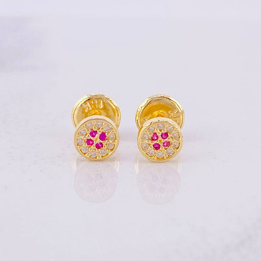 Topos Centro Destello 0.65g / 4.9mm Oro Amarillo 18K