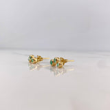 Topos Trio 1.7gr / Esmeraldas 40pts Oro Amarillo 18K (Joya) & Topos Trio 1.7gr / Esmeraldas 40pts Oro Amarillo 18K (Joya) &