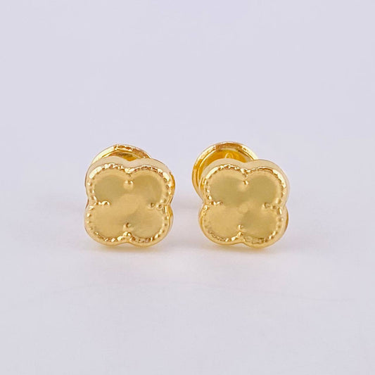 Topos Trebol 0.5 g / 6.3 mm Oro Amarillo 18K