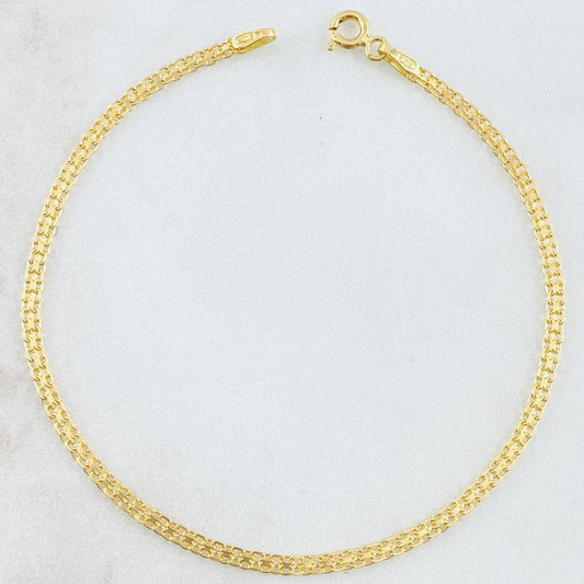 Pulso China 2.45gr / 19cm / 2.4mm Oro Amarillo +1 18K ©