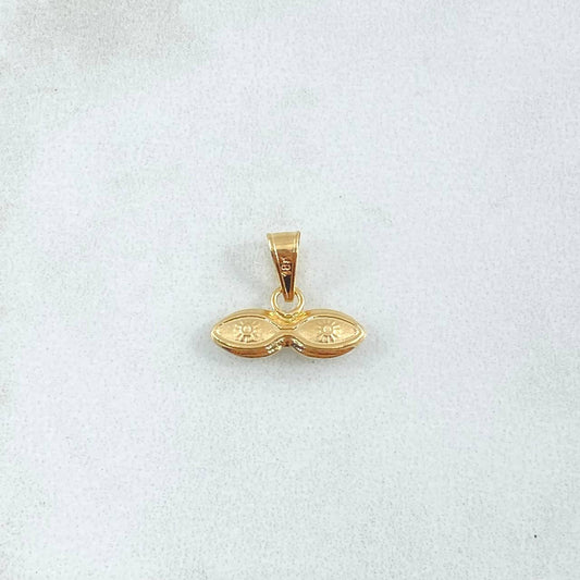 Dije Ojos Santa Lucía 0.35gr / 1cm / Oro Amarillo 18K ©
