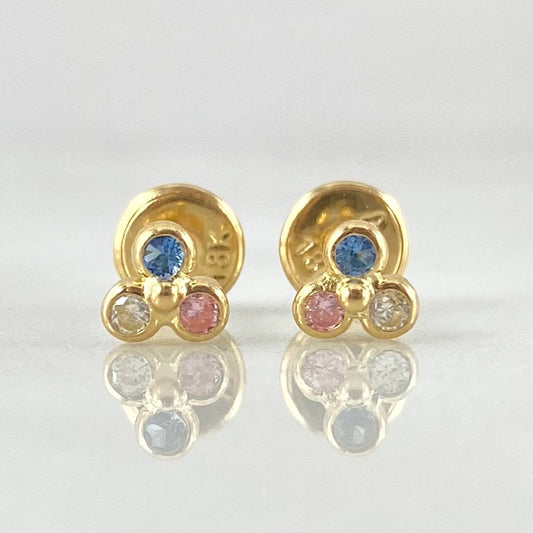 Topos Trio 0.55gr / Oro Amarillo 18K