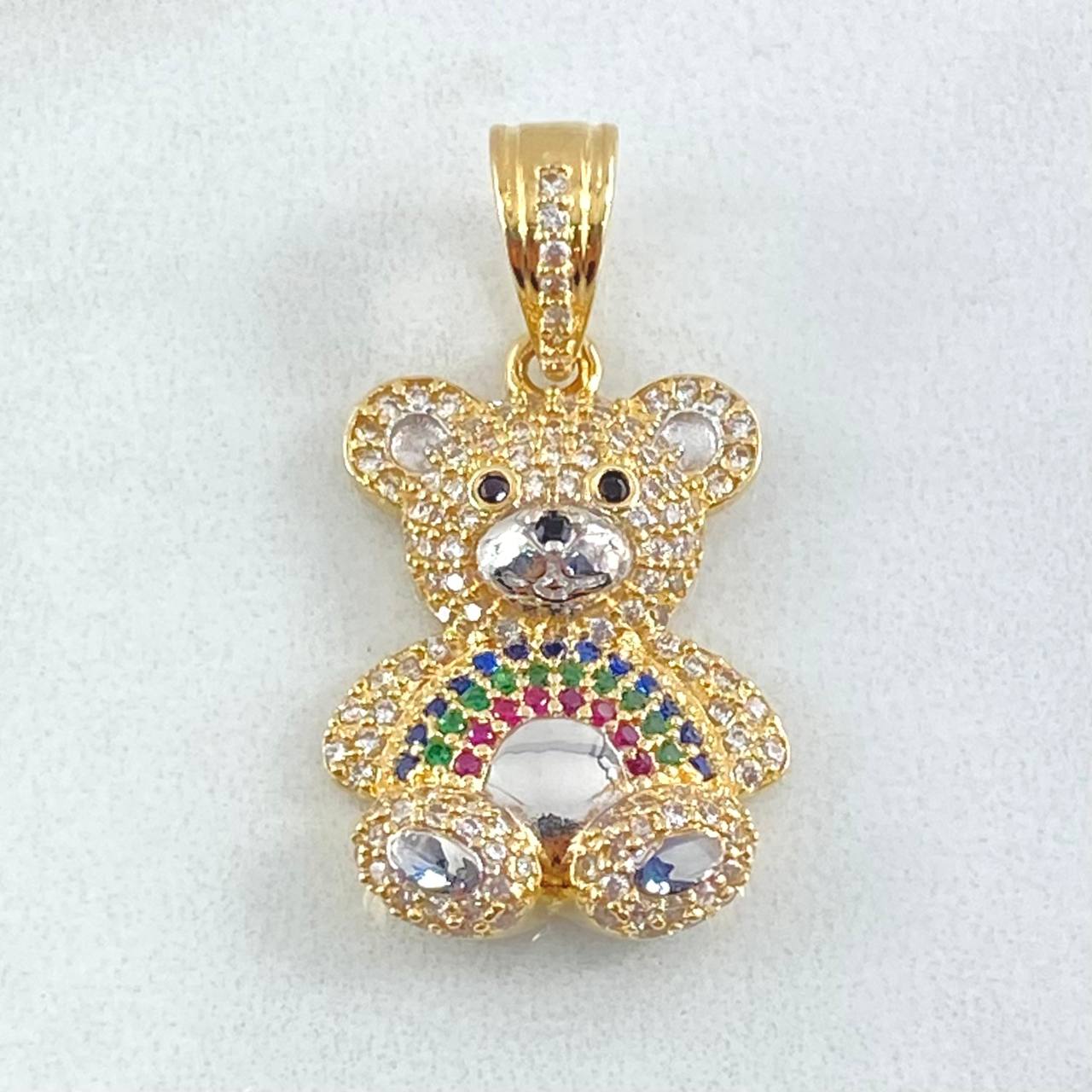 Dije Oso Arcoiris 4.9gr / 3cm / Oro 18K Dije Oso Arcoiris 4.9gr / 3cm / Oro 18K