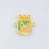 Herraje Atletico Nacional 2.2gr / 1.5cm / Oro Amarillo 18K Herraje Atletico Nacional 2.2gr / 1.5cm / Oro Amarillo 18K