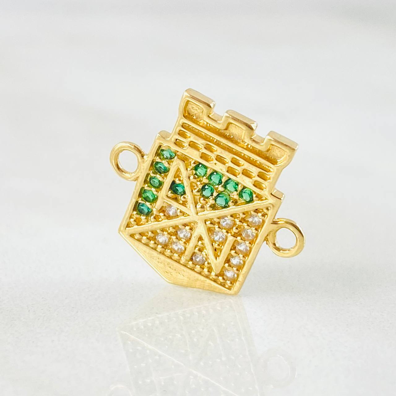 Herraje Atletico Nacional 2.2gr / 1.5cm / Oro Amarillo 18K Herraje Atletico Nacional 2.2gr / 1.5cm / Oro Amarillo 18K