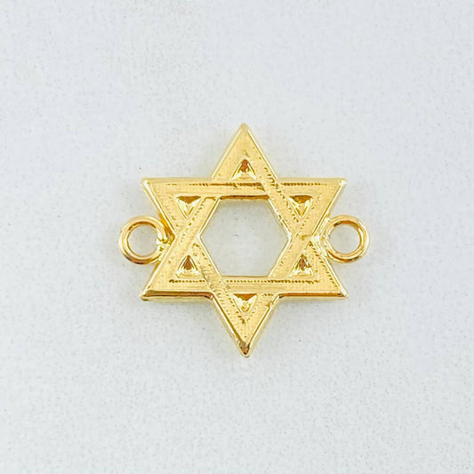 Herraje Estrella David 0.9gr / 1.6cm / Oro Amarillo 18K