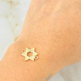 Herraje Estrella David 0.9gr / 1.6cm / Oro Amarillo 18K Herraje Estrella David 0.9gr / 1.6cm / Oro Amarillo 18K