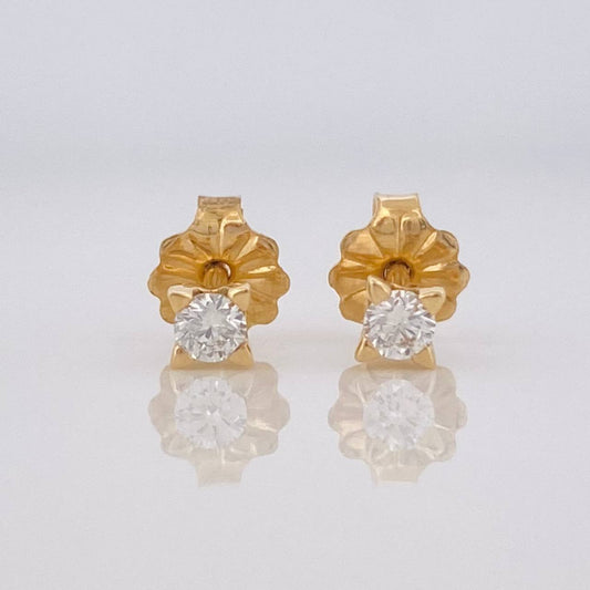 Topos Destello Diamante 12pts 0.8g / 2.82mm Oro Amarillo 18K