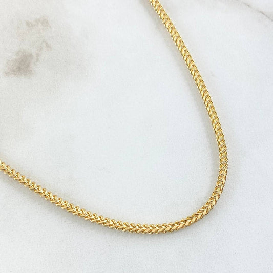 Cadena Franco 7.5gr / 50cm / +3 Oro 18K