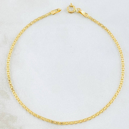 Pulso China 1.3gr / 19cm / 1.5mm Oro Amarillo +1 18K ©