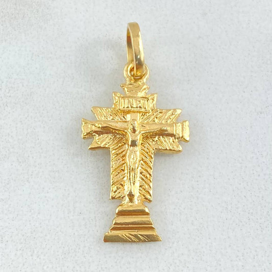 Dije Cruz Señor de Los Milagros 2.45gr / 2.7cm / Oro 18K