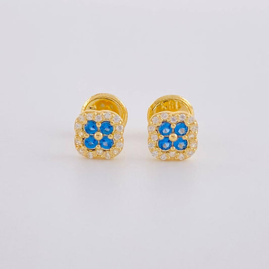 Topos Trebol Tupido 0.85g / 5.7mm Oro Amarillo 18K