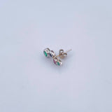 Topos Circulos 1.1gr / Esmeraldas Zafiro Rubi 42 Pts Oro Blanco 18K (Joya) & Topos Circulos 1.1gr / Esmeraldas Zafiro Rubi 42 Pts Oro Blanco 18K (Joya) &