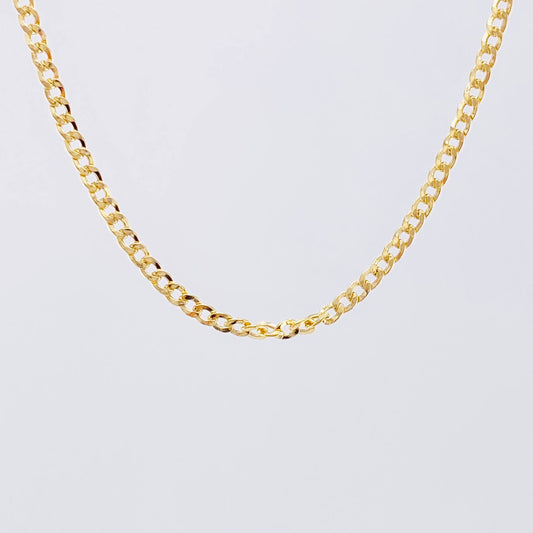 Cadena Cubana 3.65g / 50cm / 3.1mm Oro Amarillo 18K