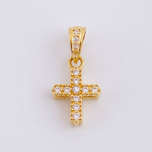 Dije Cruz Doble 1g / 1.7cm Oro Amarillo 18K