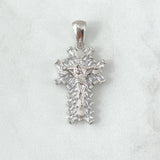Dije Cruz Cristo Escarchada 7.75gr / 3.4cm / Oro Blanco 18K © Dije Cruz Cristo Escarchada 7.75gr / 3.4cm / Oro Blanco 18K ©