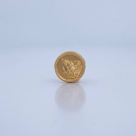 Herraje San Miguel Arcangel 0.7gr / 1.2cm / Tambor Oro Amarillo 18K &